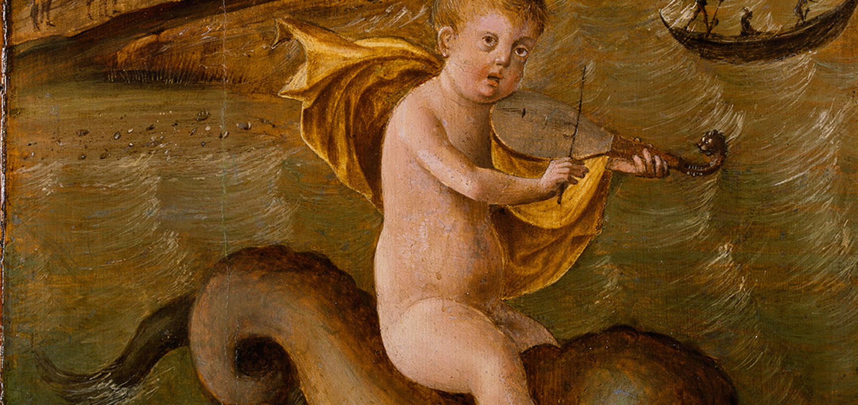 Arion riding on a Dolphin