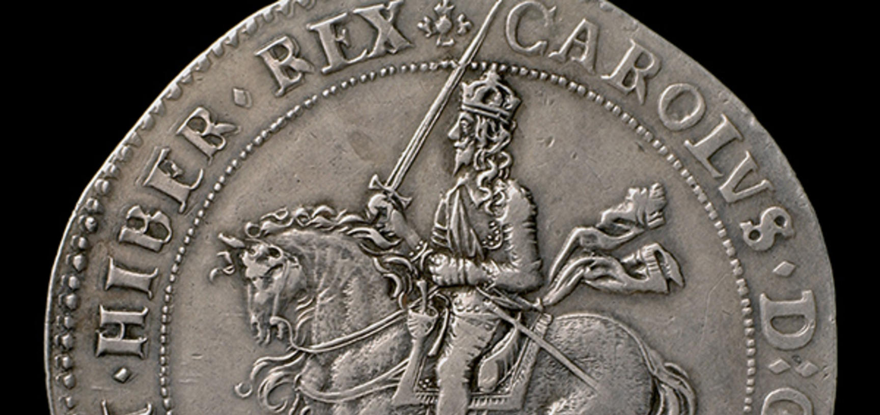 Oxford Crown minted in Oxford during the Civil War, 1644