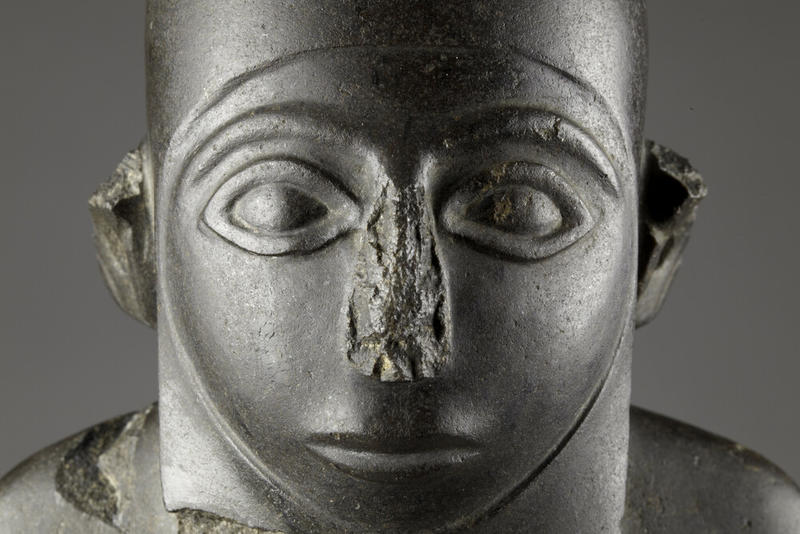 Ancient Egyptian basalt statue known as the 'Macgregor man'