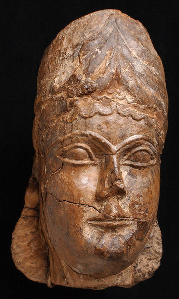 Sculpture of goddess head Sculpture of goddess head
