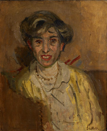 Ethel Sands by Walter Sickert WA2011.185 A painting of Ethel Sands by Walter Sickert