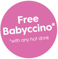 Babychino offer summer 2025 sticker