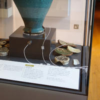 Sensors recording vibration data installed inside a showcase at the Ashmolean Museum Sensors recording vibration data installed inside a showcase at the Ashmolean Museum